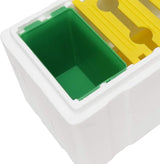 Mini Mating Box Queen Bee Rearing Plastic Styrene Foam Hive Harvest Copulation - Front View