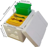 Mini Mating Box Queen Bee Rearing Plastic Styrene Foam Hive Harvest Copulation - Top-Down View