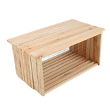 10x Wire Beehive Frame Assembled Wood Steel Unwaxed Deep Hive Frames Beekeeping - Front View