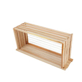 10x Wire Beehive Frame Assembled Wood Steel Unwaxed Deep Hive Frames Beekeeping - Top-Down View