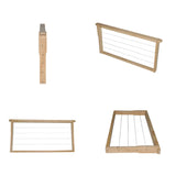 10x Wire Beehive Frame Assembled Wood Steel Unwaxed Deep Hive Frames Beekeeping - Close-Up Angle