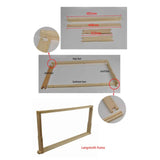 10x Wood Frames Plastic Foundations Unassembled Deep Hive Brood Frame Beekeeping - Low Angle