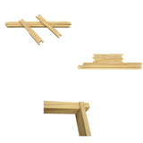 10x Wood Frames Plastic Foundations Unassembled Deep Hive Brood Frame Beekeeping - Extra Image