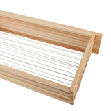 20x Wire Beehive Frame Assembled Wood Steel Unwaxed Deep Hive Frames Beekeeping - Close-Up Angle