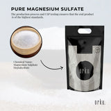 Orku 10Kg USP Epsom Salt Crystals - Magnesium Sulphate Bath Garden Household Use - Top-Down View