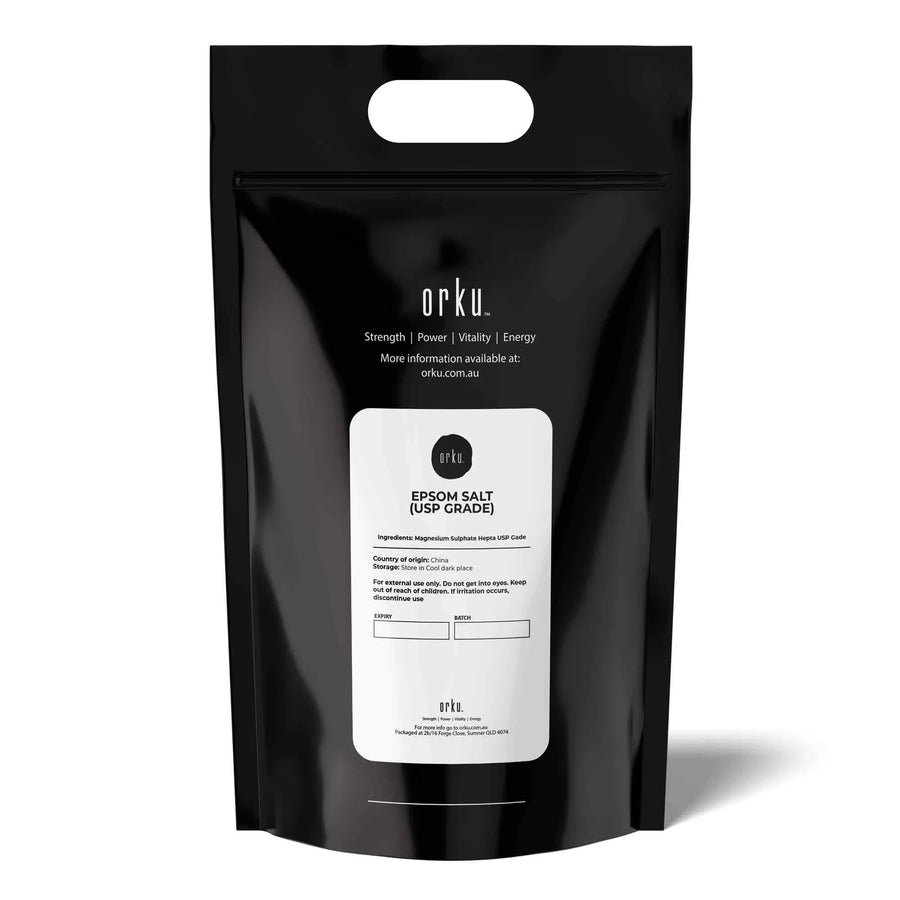 Orku 20Kg USP Epsom Salt Crystals - Magnesium Sulphate Bath Garden Household Use