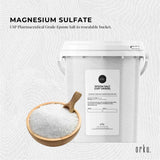 Orku 1.3Kg Epsom Salt Tub - USP Grade Magnesium Sulfate Body Bath Salts - Side View