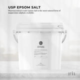 Orku 5Kg USP Epsom Salt Tub Bulk Magnesium Sulphate - Bath Garden Household Use - Front View