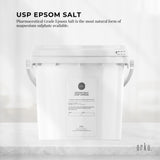 Orku 5kg Epsom Salt Tub- USP Grade Magnesium Sulfate Body Bath Salts - Front View