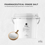 Orku 5kg Epsom Salt Tub- USP Grade Magnesium Sulfate Body Bath Salts - Side View