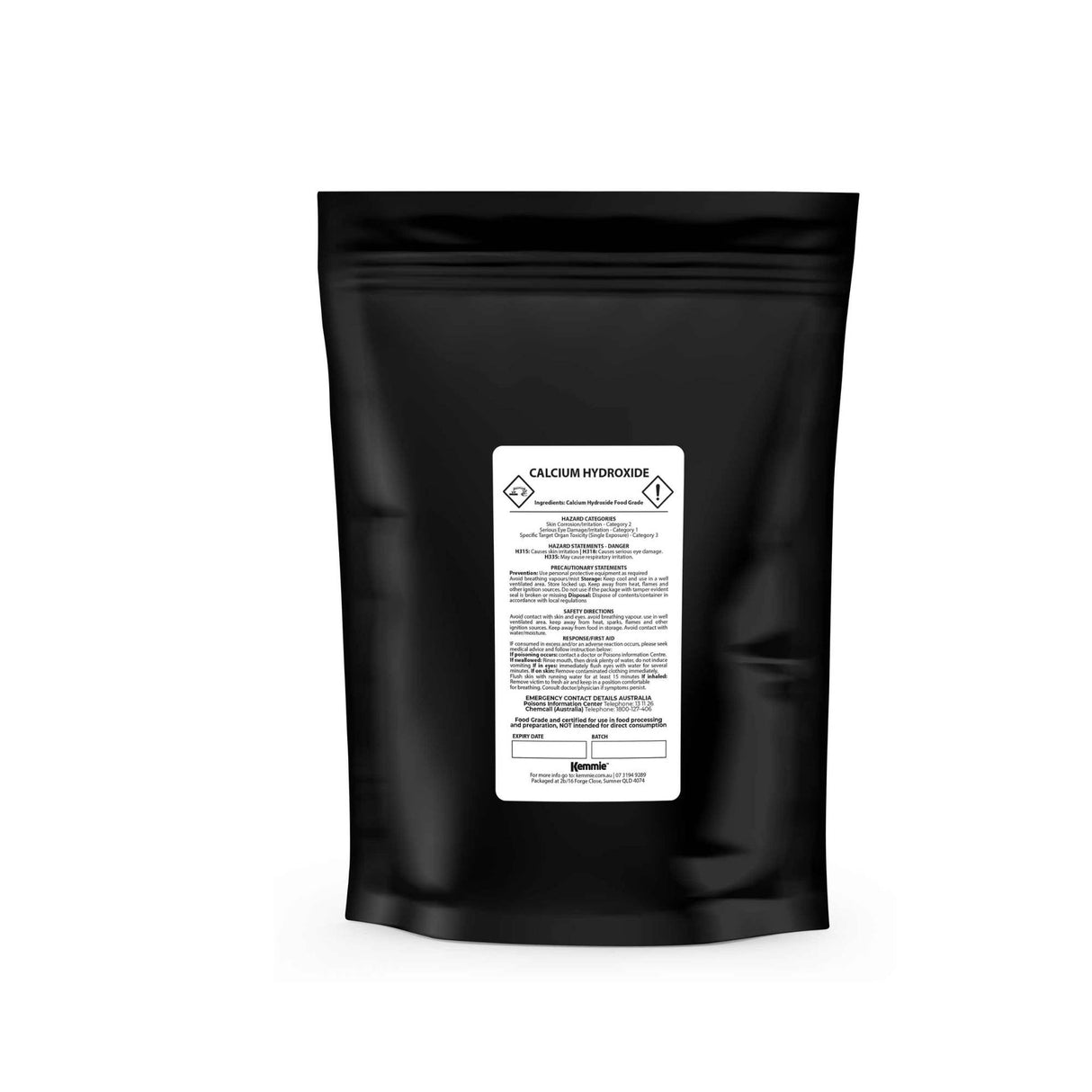 100g FCC Certified Food Grade Calcium Hydroxide Powder - Slaked Lime for Pickling, Food Preparation, and More