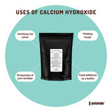 400g Food-Grade Calcium Hydroxide Powder - Hydrated Lime for Culinary and Industrial Use - Close-Up Angle