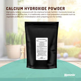 Kemmie 1Kg Calcium Hydroxide Powder - Food Grade Pickling Lime Slaked Lime FCC - Front View