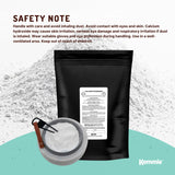 Kemmie 2Kg Calcium Hydroxide Powder - Food Grade Pickling Lime Slaked Lime FCC - Top-Down View