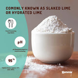 Kemmie Bulk 10Kg Calcium Hydroxide Powder - Food Grade Pickling Lime Slaked FCC - Side View