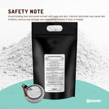 Kemmie Bulk 10Kg Calcium Hydroxide Powder - Food Grade Pickling Lime Slaked FCC - Top-Down View