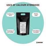 Bulk 10Kg Food Grade Calcium Hydroxide Powder FCC Hydrated Slaked Pickling Lime - Close-Up Angle
