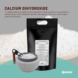 Bulk 10Kg Food Grade Calcium Hydroxide Powder FCC Hydrated Slaked Pickling Lime - 45-Degree Angle