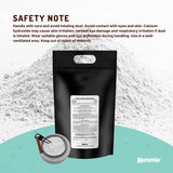 Kemmie Bulk 20Kg Calcium Hydroxide Powder - Food Grade Pickling Lime FCC - Top-Down View
