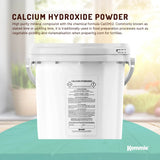 Kemmie 2.5kg Calcium Hydroxide Powder Tub - Food Grade Pickling Lime FCC - Front View