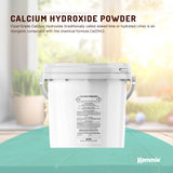 2.5kg Calcium Hydroxide Powder Tub Food Grade FCC Hydrated Slaked Pickling Lime - Front View