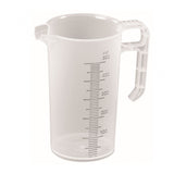 500ml Measuring Jug Heavy Duty Clear Plastic Propylene BPA 5 Food Grade Pro-Jug - Front View