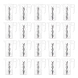 20x 1L Measuring Jug Heavy Duty Clear Plastic Propylene Food Grade BPA 5 Pro-Jug