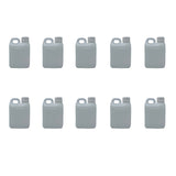 Kitchee 10x 1L Natural HDPE Jerry Can Bottle Empty 38mm TE Cap