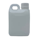 Kitchee 10x 1L Natural HDPE Jerry Can Bottle Empty 38mm TE Cap - Front View