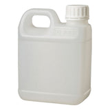 Kitchee 10x 1L Natural HDPE Jerry Can Bottle Empty 38mm TE Cap - Front View