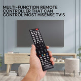Chunghop Universal TV Remote Control Compatible with Hisense LCD Smart HD Plasma - Side View