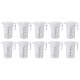 10x 2L Measuring Jug Heavy Duty Clear Plastic Propylene Food Grade BPA 5 Pro-Jug