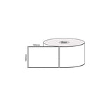 13x Rolls x 400 Label Stickers 102x150mm - Direct Thermal White Shipping Labels - Top-Down View