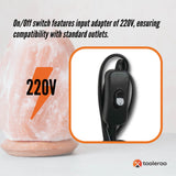 12V 12W Light Bulb On/Off Switch for Himalayan Salt Lamp Replacement Accessories - Rear View
