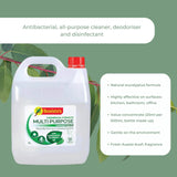 4L Multipurpose Cleaner Bosisto's Commercial Strength Concentrate Eucalyptus Oil - Side View