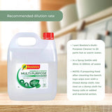 4L Multipurpose Cleaner Bosisto's Commercial Strength Concentrate Eucalyptus Oil - Top-Down View