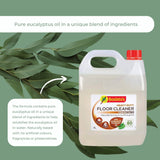 4L Floor Cleaner Concentrate Bosistos Heavy Duty Surface Cleaning Eucalyptus Oil - Close-Up Angle