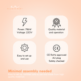 Facial Steamer Professional Ozone Face Sauna Spa Deep Skin Cleansing Hot Steam - Low Angle