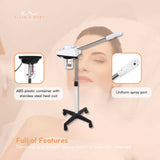 Ellie & Ruby Facial Steamer Professional Ozone Face Sauna Deep Skin Cleansing - Low Angle