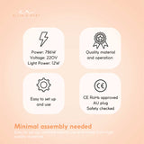 Ellie & Ruby Facial Steamer Magnifying Lamp - 2in1 Professional Beauty Machine