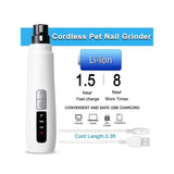Electric Pet Nail Grinder for Dogs & Cats - Rechargeable Turbo Trimmer with LED Display & Whisper-Quiet Technology