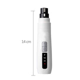 Electric Pet Nail Grinder for Dogs & Cats - Rechargeable Turbo Trimmer with LED Display & Whisper-Quiet Technology