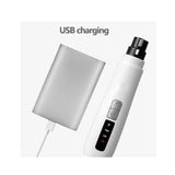 Electric Pet Nail Grinder for Dogs & Cats - Rechargeable Turbo Trimmer with LED Display & Whisper-Quiet Technology - Rear View