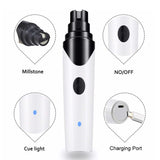 Pet Nail Grinder Dog Cat Electric Trimmer Rechargeable Clipper Claw Filer N8 - Side View
