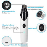 Pet Nail Grinder Dog Cat Electric Trimmer Rechargeable Clipper Claw Filer N8 - Close-Up Angle