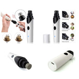 Pet Nail Grinder Dog Cat Electric Trimmer Rechargeable Clipper Claw Filer N8 - Low Angle