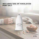 Orku Himalayan Pink Salt Inhaler Pipe Ceramic and 125g Coarse Crystal Rock Salt - Rear View