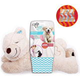 Puppy Warm Toy Bear Dog Heat Pack Comfort Plush Soft Toys Feeling Sleep Aid AFP - 45-Degree Angle