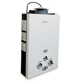 6L Portable Gas Water Heater Shower Outdoor Camping Hot Pump Tankless LPG System - Rear View