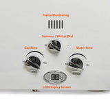 6L Portable Gas Water Heater Shower Outdoor Camping Hot Pump Tankless LPG System - Close-Up Angle